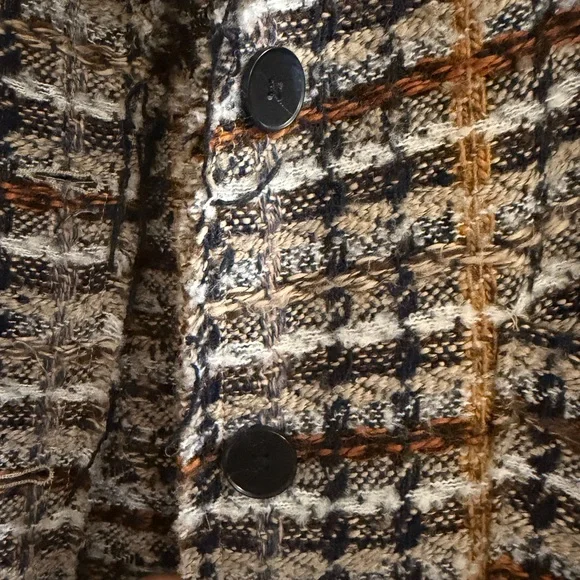 DAVI & DANI Multicolor Tweed Coat - Picture 4 of 6